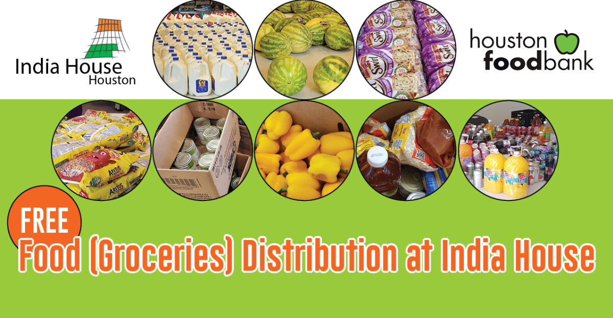Free Food (Groceries) Distribution India House Houston